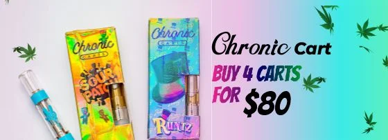 Chronic Cart offer: Buy 4 carts for 80$