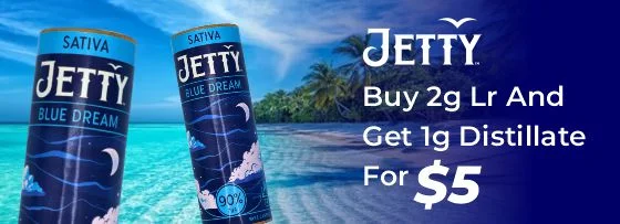 Jetty Offer: Buy 2g LR and get 1g distillate for 5$