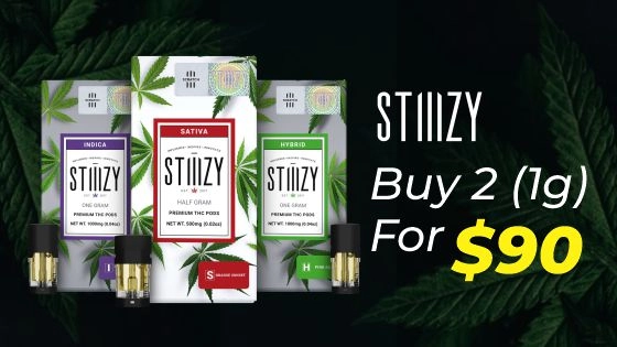 STIIIZY Buy 2 (1 gram) for $90