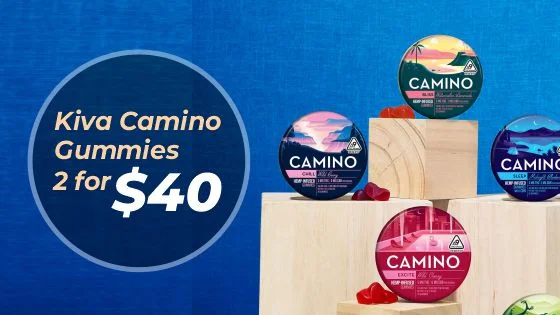 Kiva Camino Gummies 2 for $40