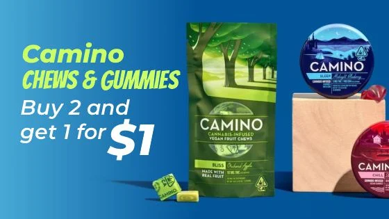 Camino Chews and Gummies - Buy 2 and get 1 for $1