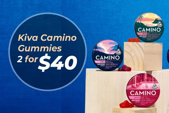 Kiva Camino Gummies 2 for $40