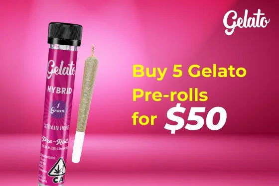 Buy 5 Gelato pre-rolls for $50